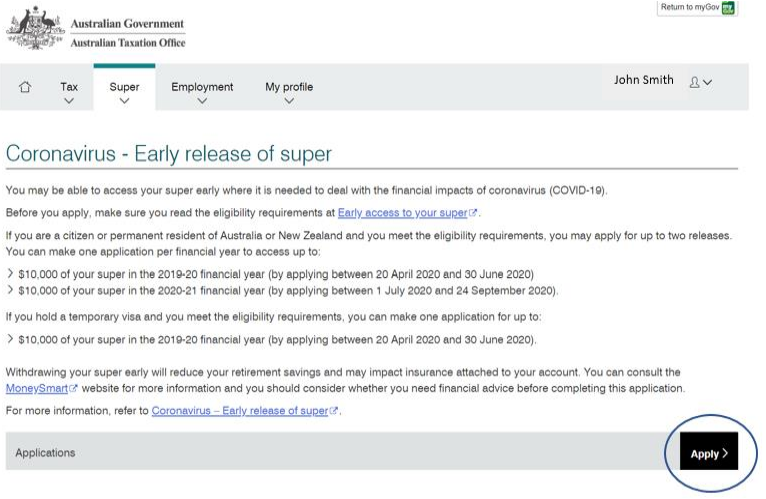 How to Apply for Early Super Access - COVID-19